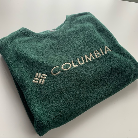 Vintage Columbia Fleece Forest Green sweater - Picture 2 of 4